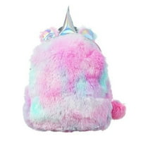 Akoada Plush Mini Unicorn Backpack Girls Schoolbag Slatka mekana torba s knjigom Toddler Putujući ruksak