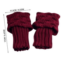 SOCK par ženske manžete za kukić za čizme jeseni proljetni kratke čarape Toppers Toppers Women Crochet pletena