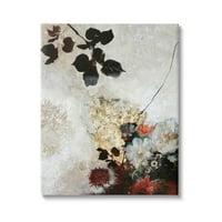 Različite moderne cvjetne siluete Sažetak grafičke umjetničke galerije omotana platna za tisak zidne umjetnosti