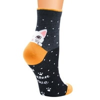 Čarape: Vaši jedini kolege Himiway All Season SOCK Opcije Lady Moda Žene djevojke Stripe Cat Cotton Midd Tube