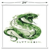 Wizarding World: Harry Potter - Slytherin ilustrirani plakat logotipa s magnetskim okvirom, 22.375 34