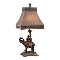 Stolna svjetiljka sa slonom i Majmunom u Brončanoj završnoj obradi 92476