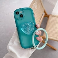 Slučaj za srce kompatibilan s futrolom za iPhone, slatka kućica za telefon s 3D Love Heart, dijamantni srčani